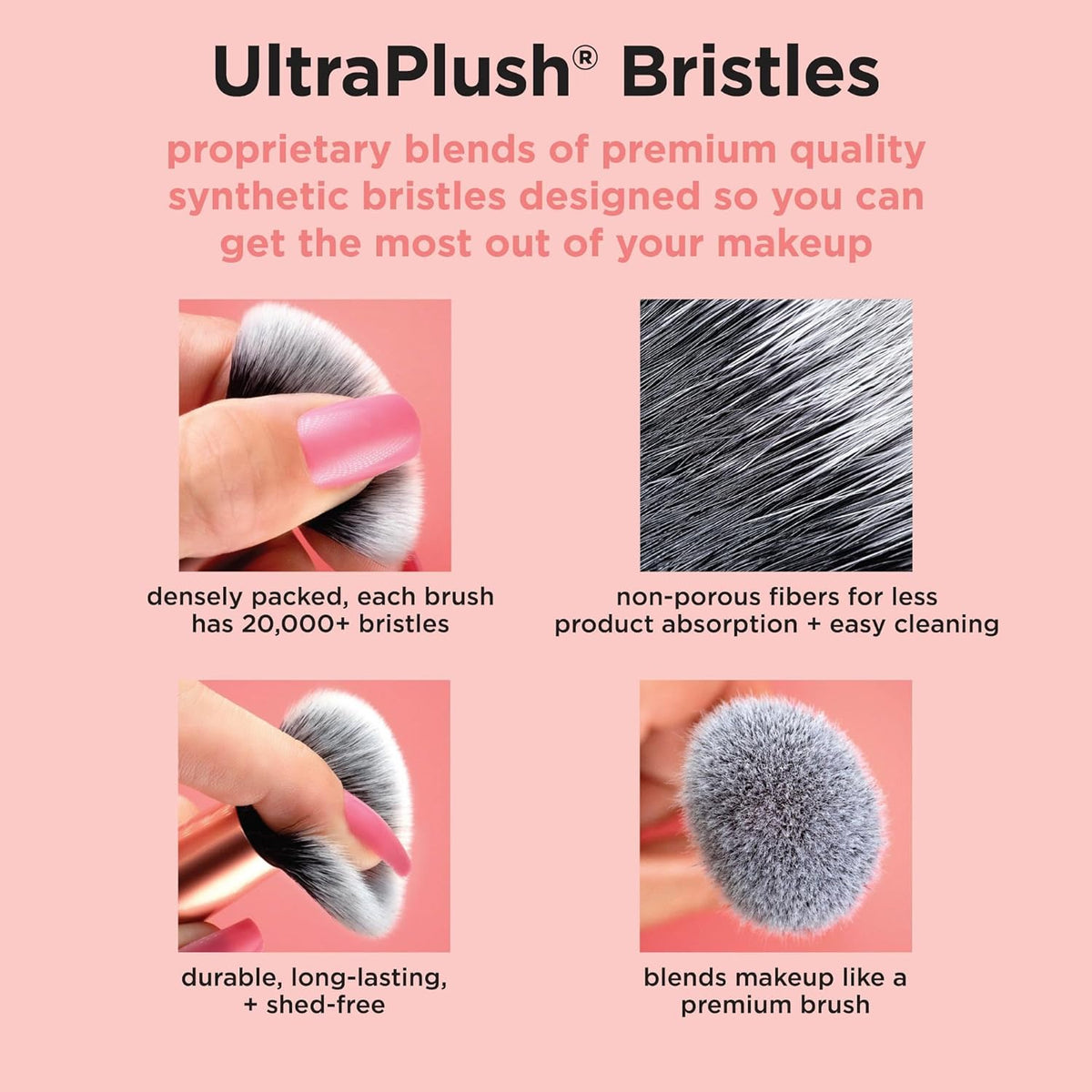Real Technique Travel Fanstasy Mini Brush Kit (10 Pcs)