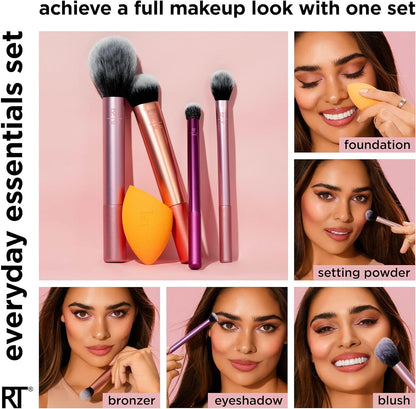Real Techniques Everyday Essentials Makeup Brush Set – 5pc