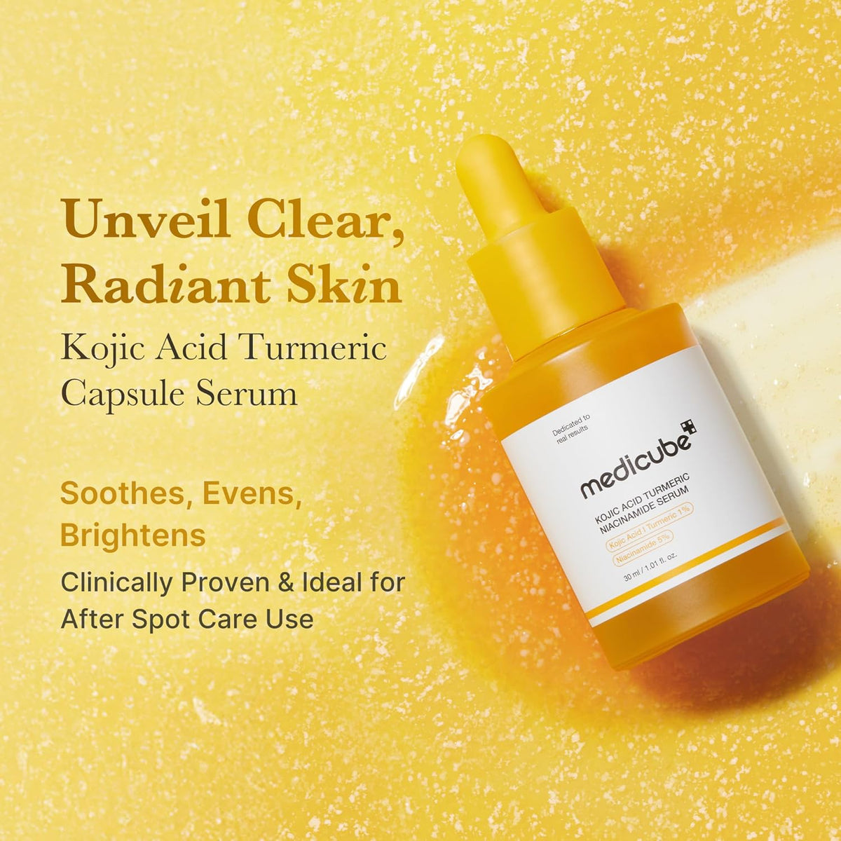 medicube Kojic Acid Turmeric Clarifying & Balancing Capsule Serum for Troubled Skin
