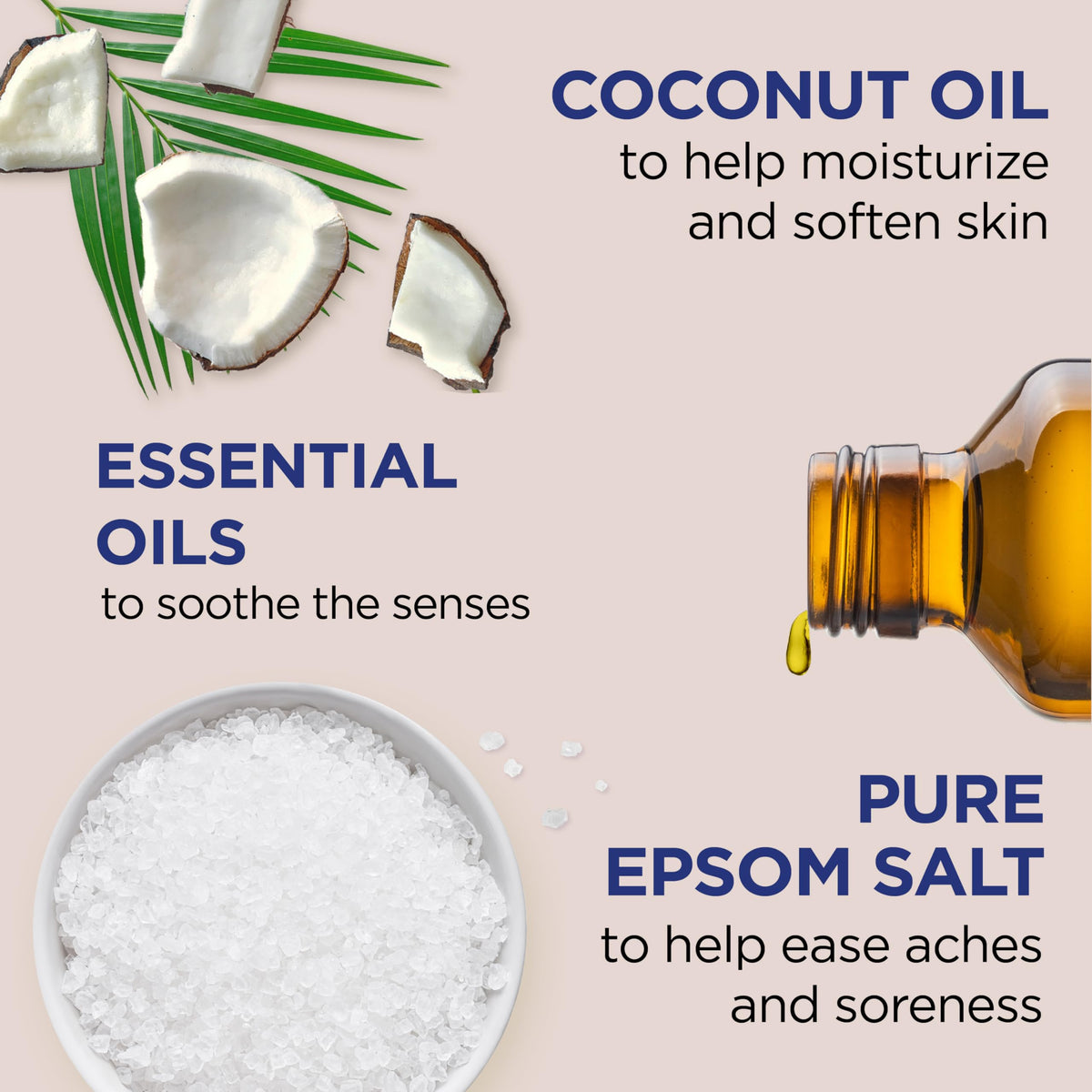 Dr. Teal's Coconut Oil Foaming Bath with Pure Epsom Salt Nourish & Protect 34 oz