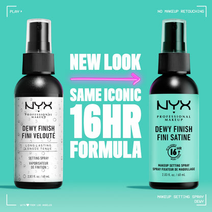 NYX Professional Long Lasting Setting Spray Dewy Finish 60ml