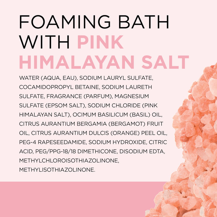 Dr Teal's Restore & Replenish Foaming Bubble Bath, with Pure Epsom Salt, Pink Himalayan Salt and Essential Oils, 34 fl.oz