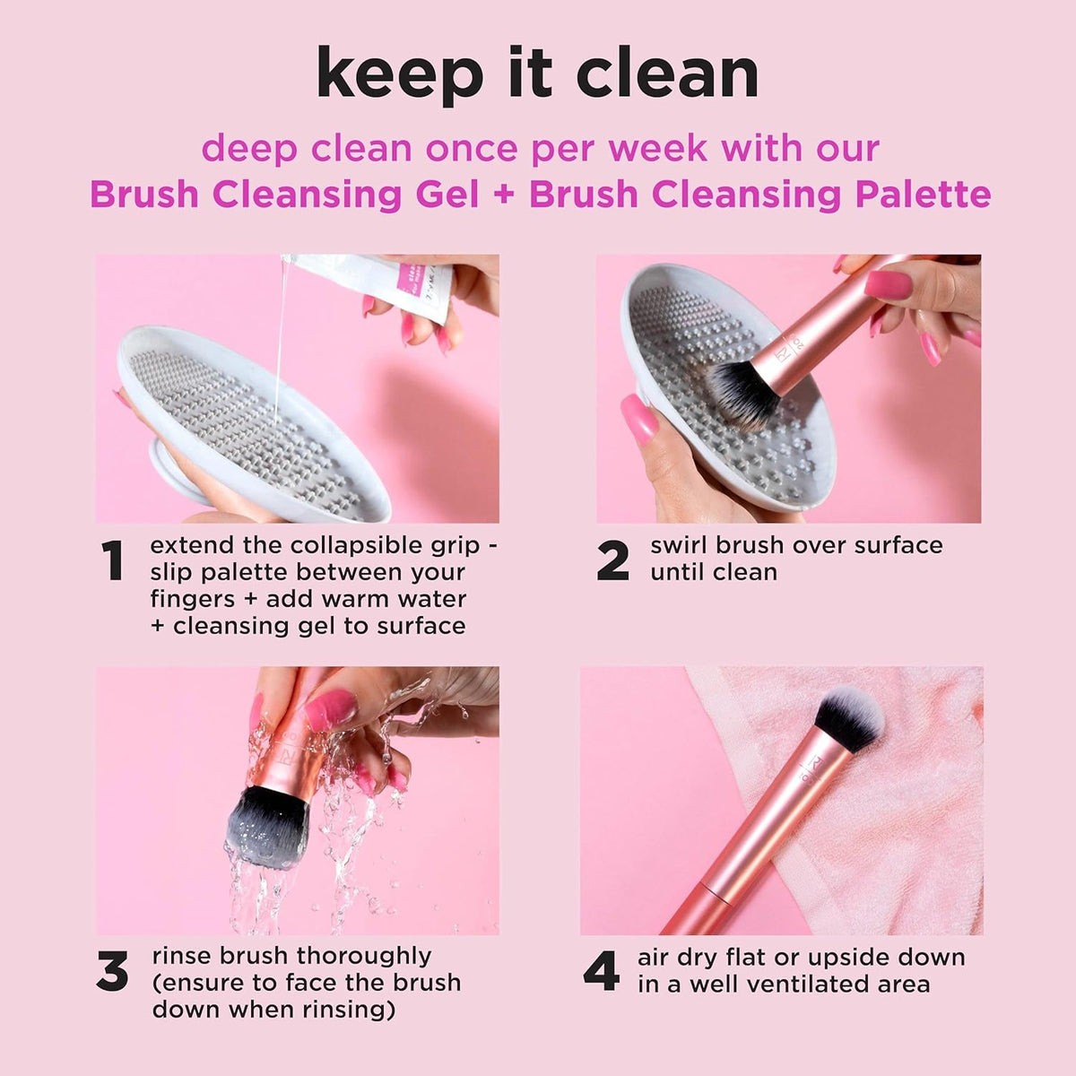 Real Techniques Everyday Essentials Makeup Brush Set – 5pc