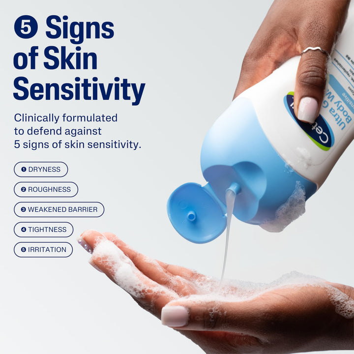 Cetaphil Ultra Gentle Refreshing Body Wash Fragrance Free 16.9oz (500 ml)