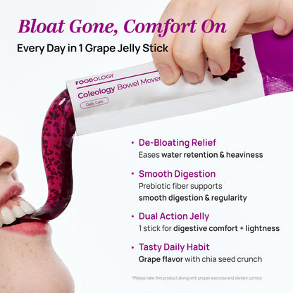 FOODOLOGY Coleology Grape & Prune Fiber Jelly – 10 Sticks