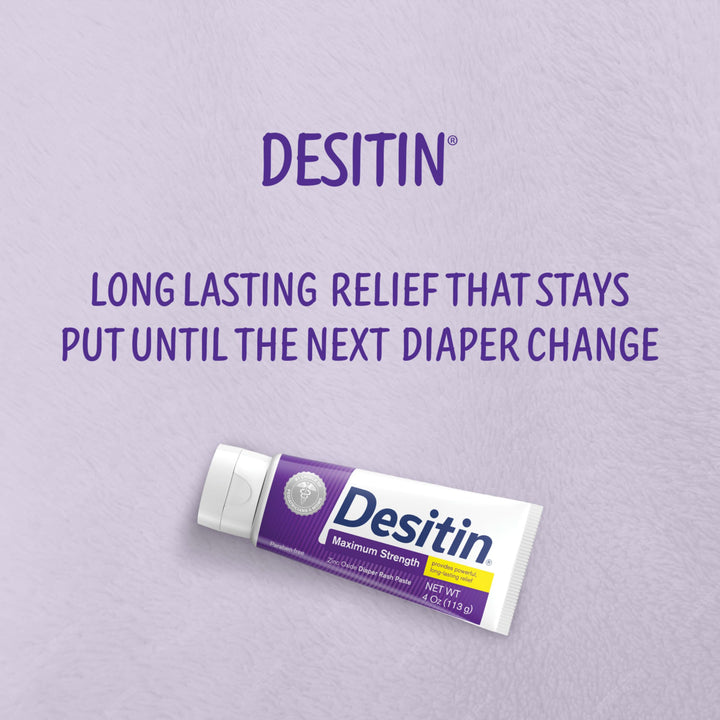 DESITIN Maximum Strength Zinc Oxide Diaper Rash Paste Paraban-free Jar 16 oz (454g)