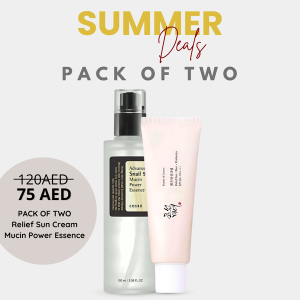 Pack of Two : Beauty of Joseon Relief Sun + COSRX Advance Snail 96 Mucin Power Essence