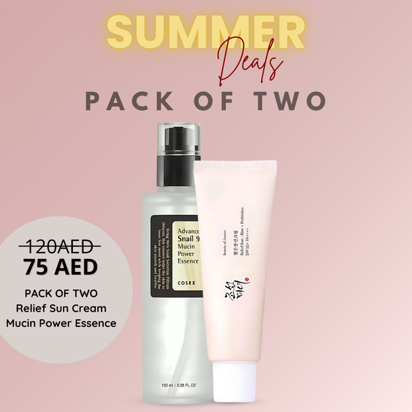 Pack of Two : Beauty of Joseon Relief Sun + COSRX Advance Snail 96 Mucin Power Essence