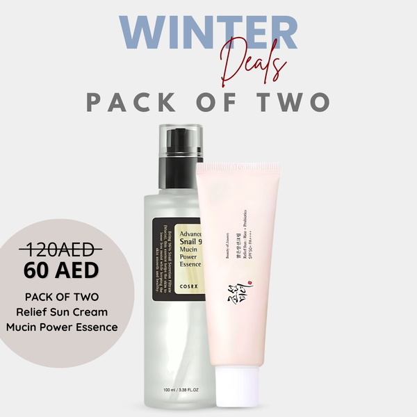 Pack of Two : Beauty of Joseon Relief Sun + COSRX Advance Snail 96 Mucin Power Essence