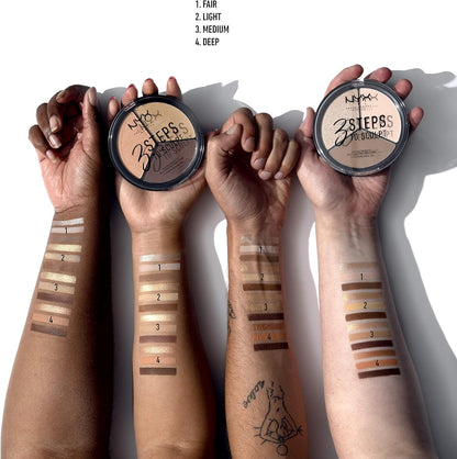 NYX PROFESSIONAL MAKEUP 3 Steps to Sculpt Face Sculpting Palette