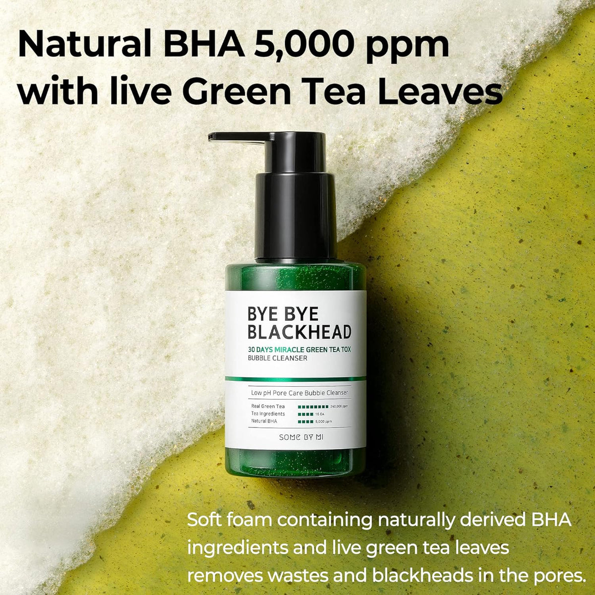 Some By Mi Green Tea Tox Bubble Cleanser 120g