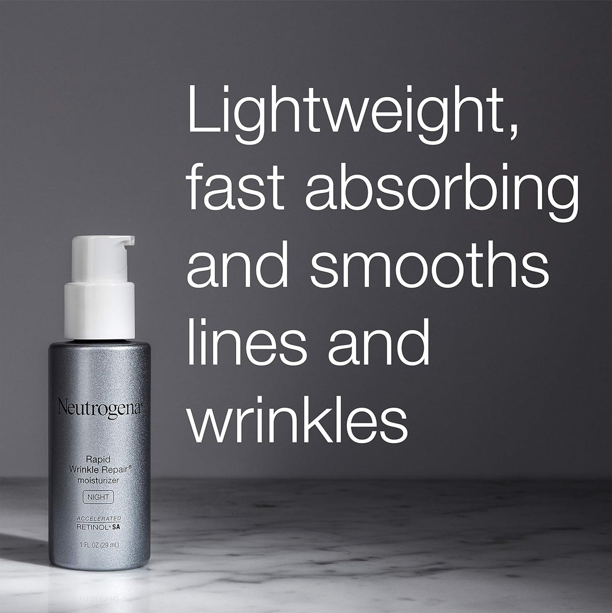 Neutrogena Rapid Wrinkle Repair Retinol Night Face Moisturizer with Hyaluronic Acid 1 fl. oz