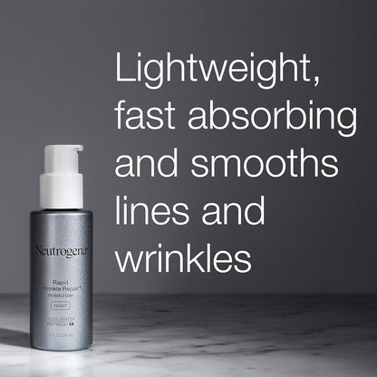 Neutrogena Rapid Wrinkle Repair Retinol Night Face Moisturizer with Hyaluronic Acid 1 fl. oz
