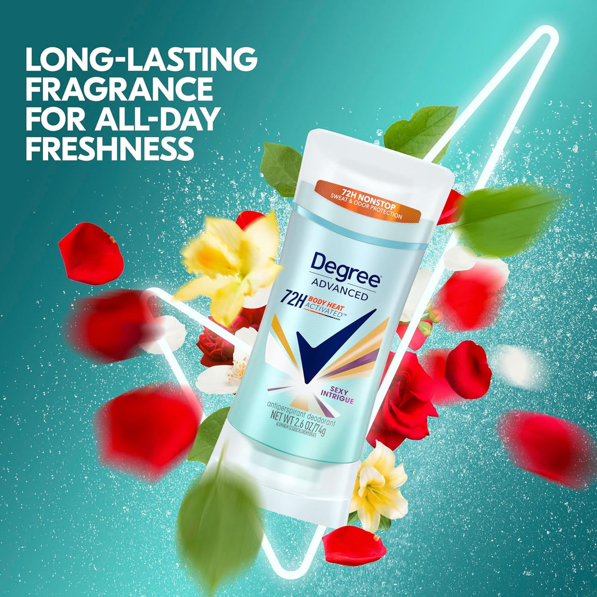 Degree Advanced 72-Hour Motionsense Antiperspirant & Deodorant Stick, Sexy Intrigue, 2.6 OZ