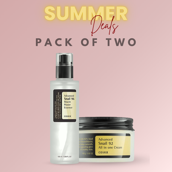Pack of Two : COSRX Advance Snail 96 Mucin Power Essence 100ml + COSRX Advanced Snail 92 All In One Cream 100g