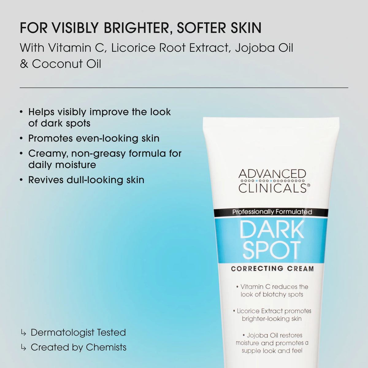 Advanced Clinicals Dark Spot Therapeutic Cream – 237ml