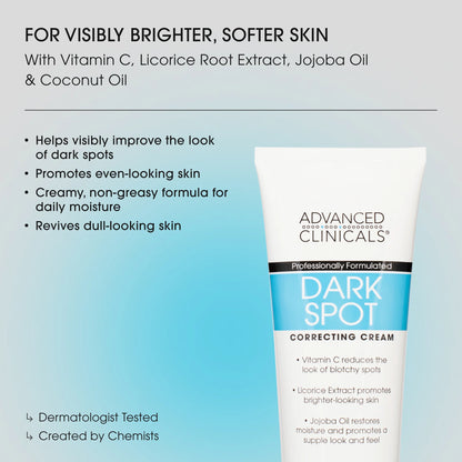 Advanced Clinicals Dark Spot Therapeutic Cream – 237ml