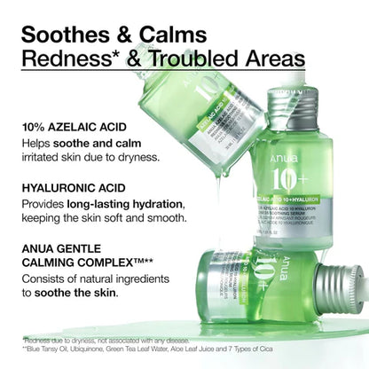 ANUA - Azelaic Acid 10 Hyaluron Redness Soothing Serum