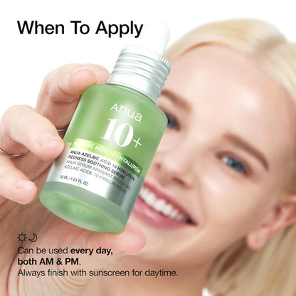 ANUA - Azelaic Acid 10 Hyaluron Redness Soothing Serum