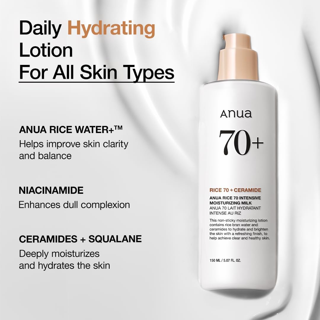 ANUA - Rice 70 Intensive Moisturizing Milk 150 ML