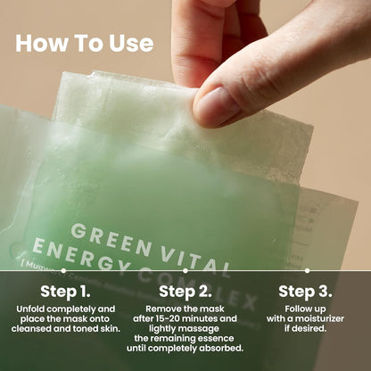 AXIS-Y Mugwort Green Vital Energy Complex Sheet Mask 5ea