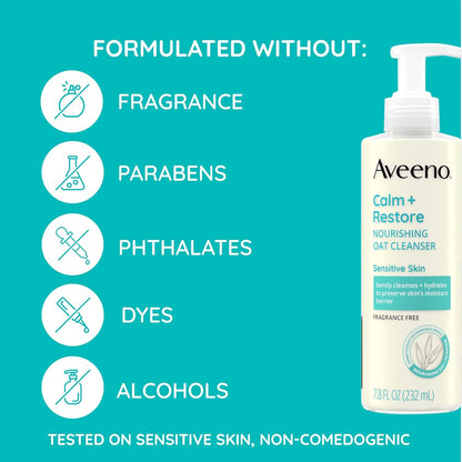 Aveeno Calm and Restore Nourishing Oat Cleanser
