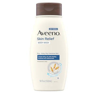 AVEENO Skin Relief Body Wash Itchy, Dry Skin Fragrance Free