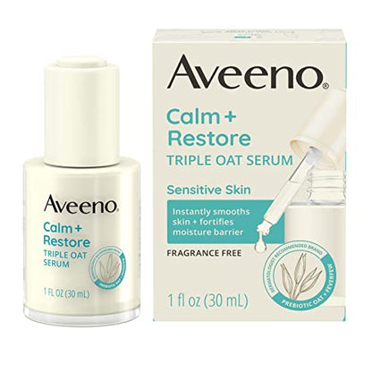 Aveeno Calm + Restore Triple Oat Serum Fragrance-Free