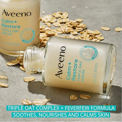 Aveeno Calm + Restore Triple Oat Serum Fragrance-Free