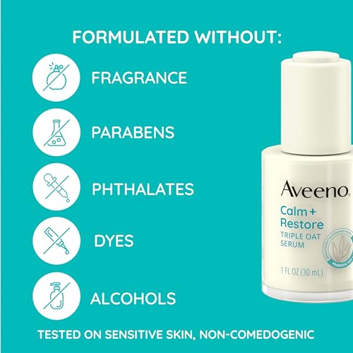 Aveeno Calm + Restore Triple Oat Serum Fragrance-Free