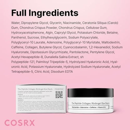 Cosrx the Peptide Collagen Hydrogel Eye Patch 60 Pcs