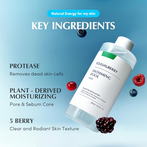 Eqqualberry Swimming Pool Toner Boosted Hydration with Hyaluronic Acid