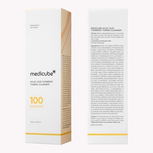 Medicube Facial Cleanser Kojic Acid Turmeric Whip Cleanser 4.23 oz