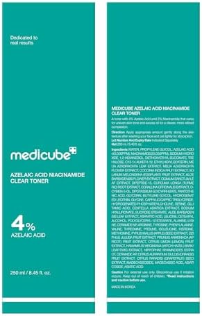 Medicube - Azelaic Acid Niacinamide Clear Toner - 250ml