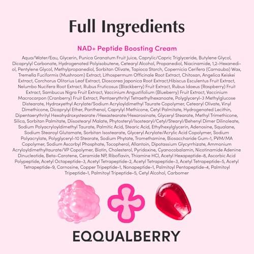 EQQUALBERRY - NAD+ Peptide Boosting Cream - 50ml