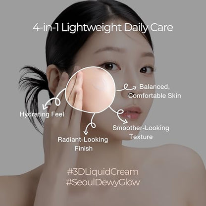 BeBreeze Seoul 3D Liquid Cream – Korean Ginseng PDRN 40ml, 1.35 fl oz
