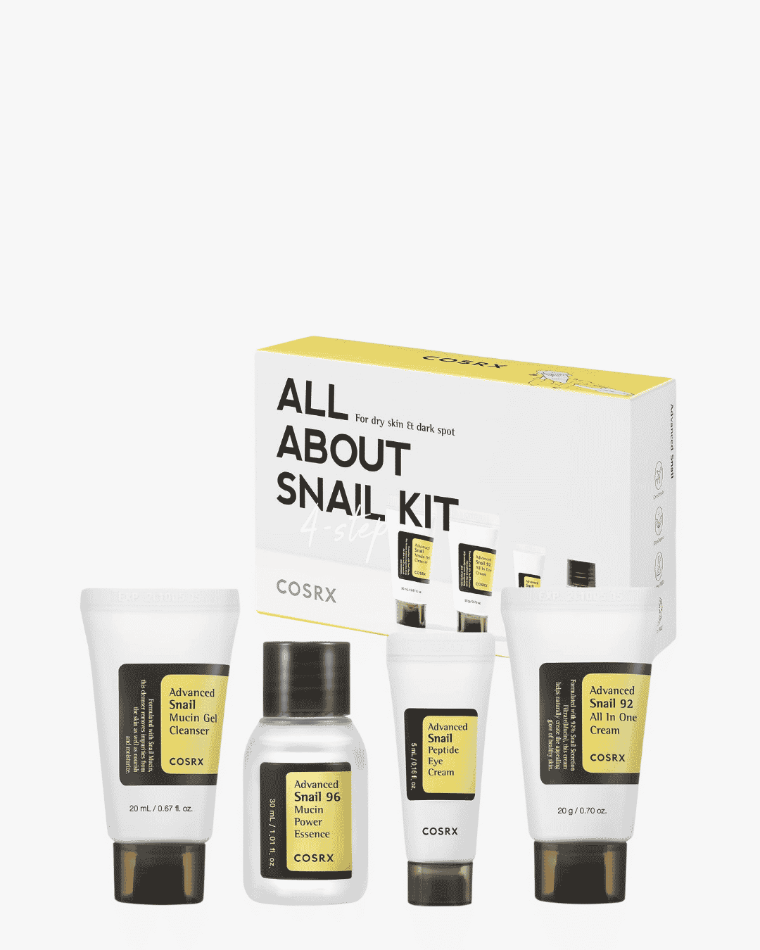 COSRX All About Snail Trial Kit, 4 Pieces