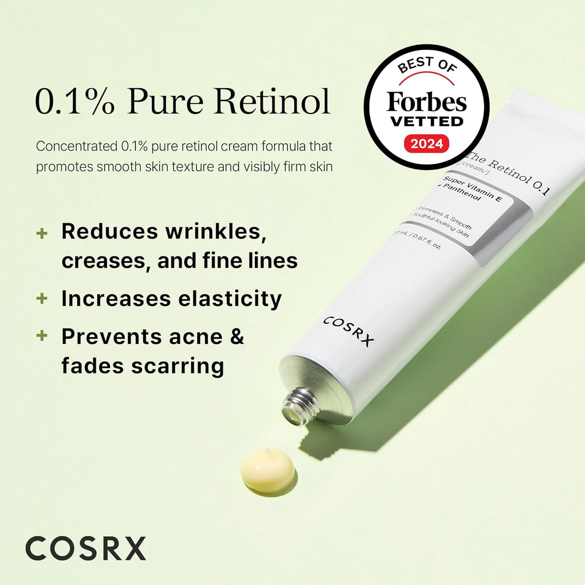COSRX Retinol 0.1% Cream, 0.67 Oz, Anti-aging Eye And Neck Cream