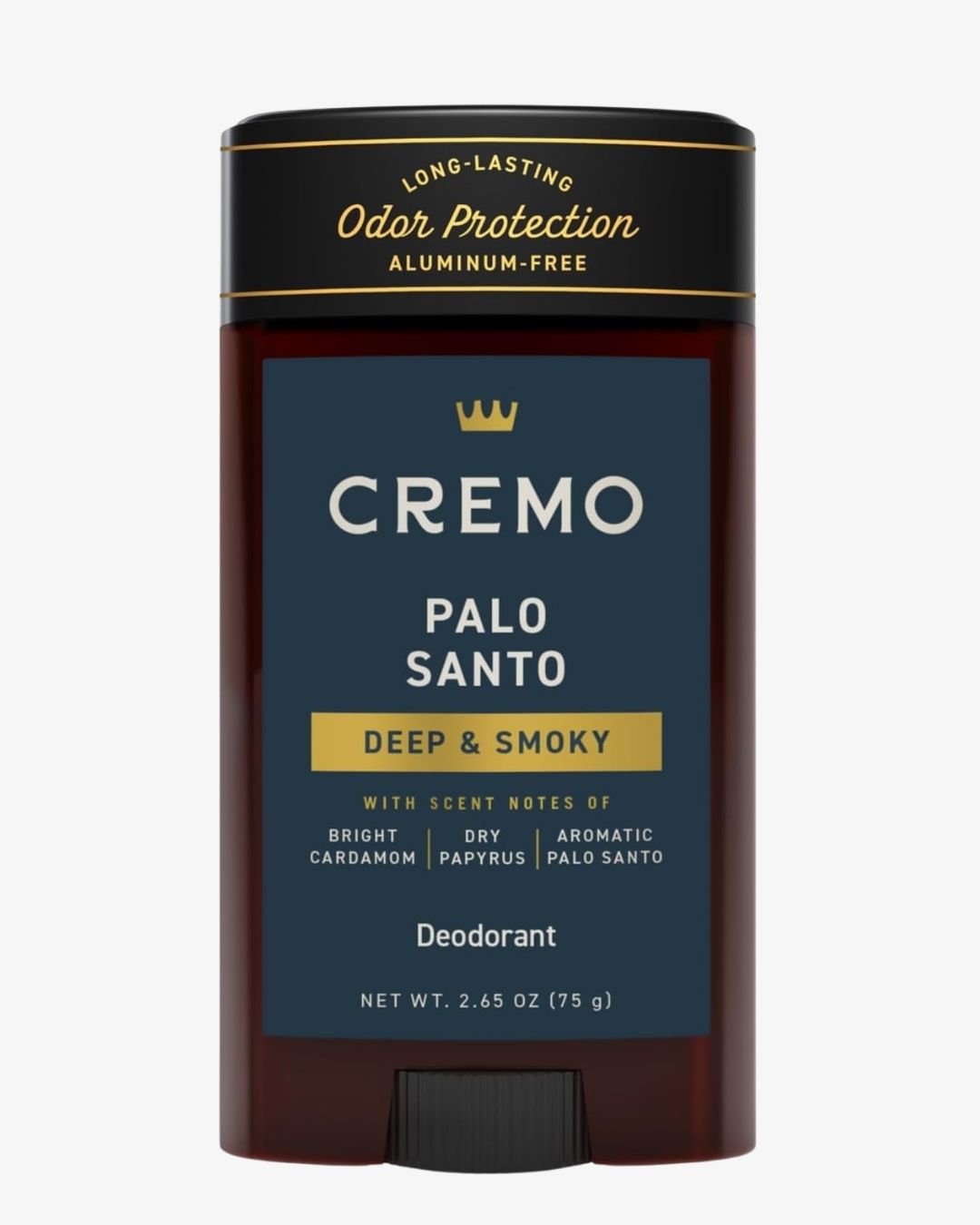 CREMO Palo Santo Antiperspirant Deodorant, 2.65 oz Stick