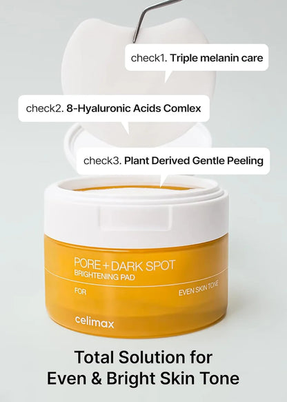 Celimax Pore+Dark Spot Brightening Pads (40 pads)