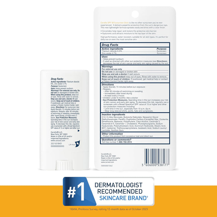 CeraVe Sunscreen Stick SPF 50