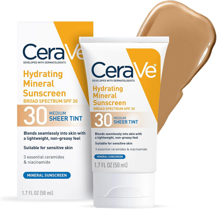CeraVe Tinted Hydrating Mineral Sunscreen SPF 30