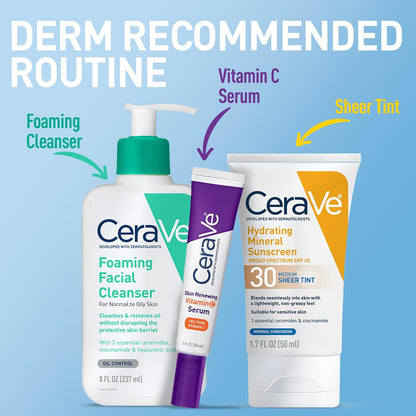 CeraVe Tinted Hydrating Mineral Sunscreen SPF 30