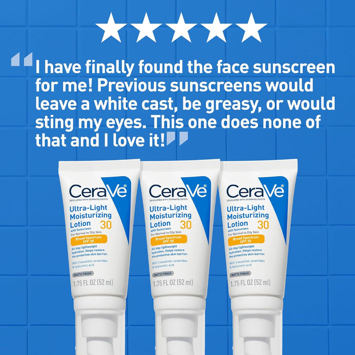 CeraVe Ultra-Light Face Lotion SPF 30 Moisturizer 50ml