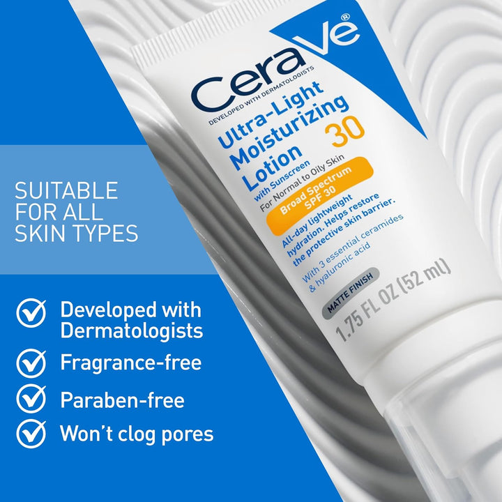CeraVe Ultra-Light Face Lotion SPF 30 Moisturizer 50ml