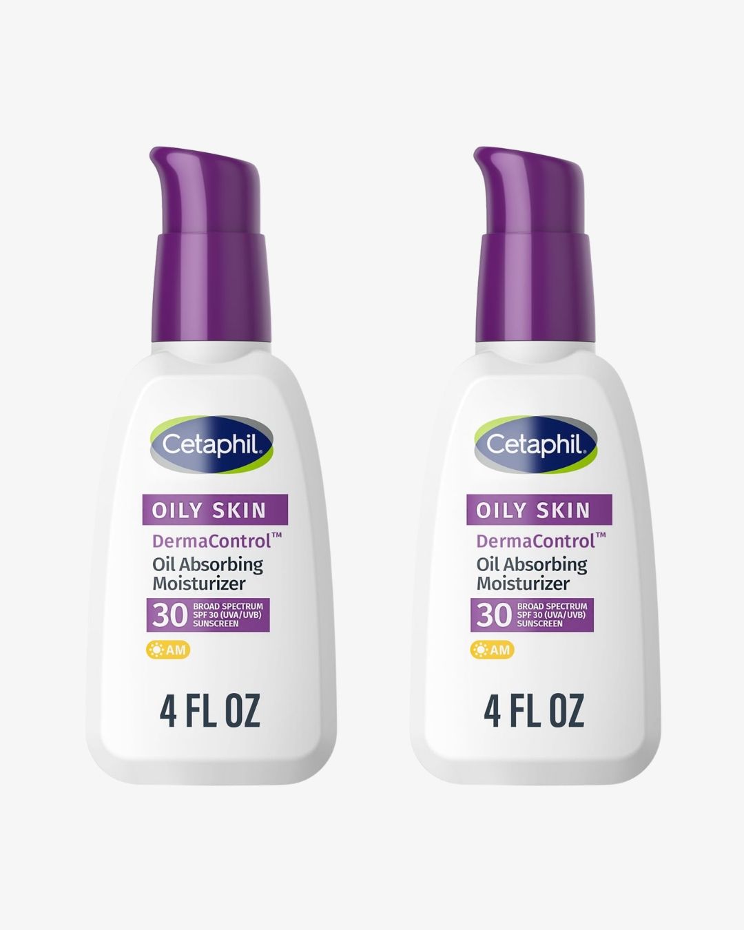 Pack of Two - Cetaphil DermaControl Oil Absorbing Moisturizer SPF 30 118ml (4 fl oz)