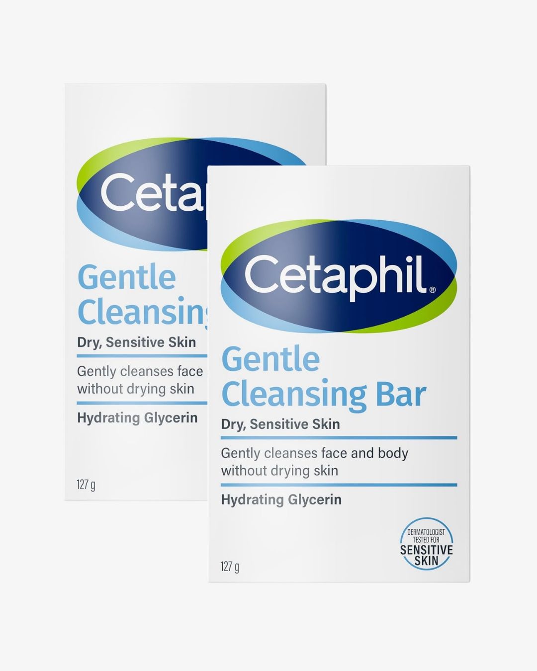 Cetaphil Gentle Cleansing Bar 127g (4.5 oz) – Pack of Two