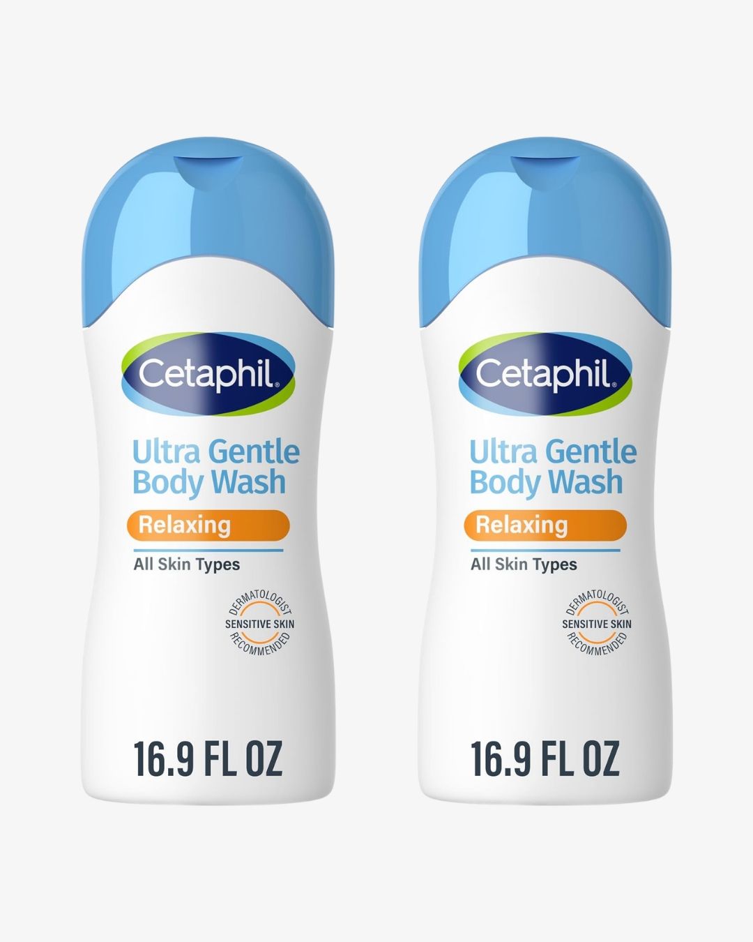 Pack of Two - Cetaphil Ultra Gentle Relaxing Body Wash 500ml (16.9 fl oz)
