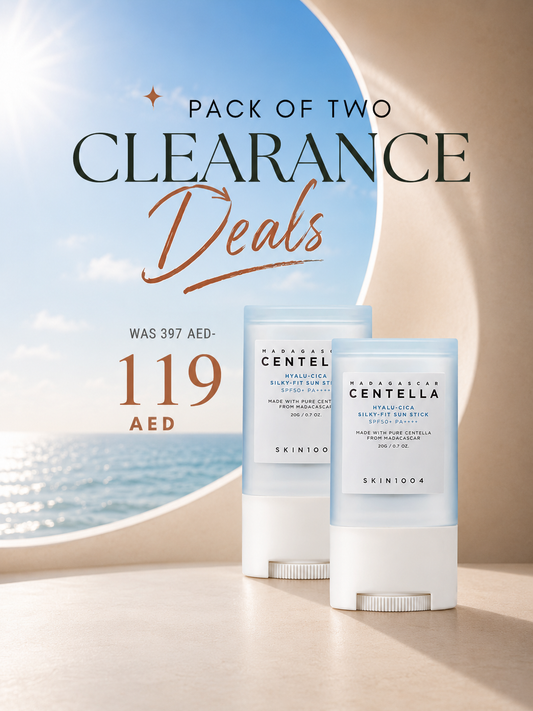 Pack of Two Skin1004 Centella Hyalu-Cica Silky-Fit Sun Stick 20g