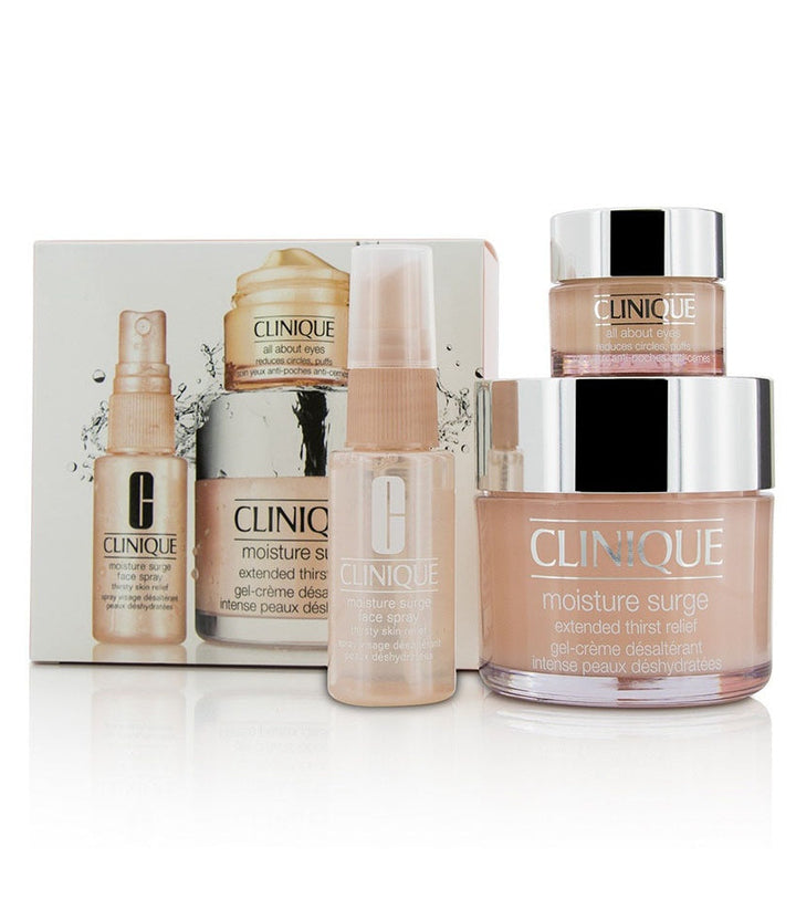 Clinique Clinique Moisture Surge hydration set 3pcs: Moisture Surge 100H 125ml, All About Eyes 15ml, Moisture Surge face spray 30ml